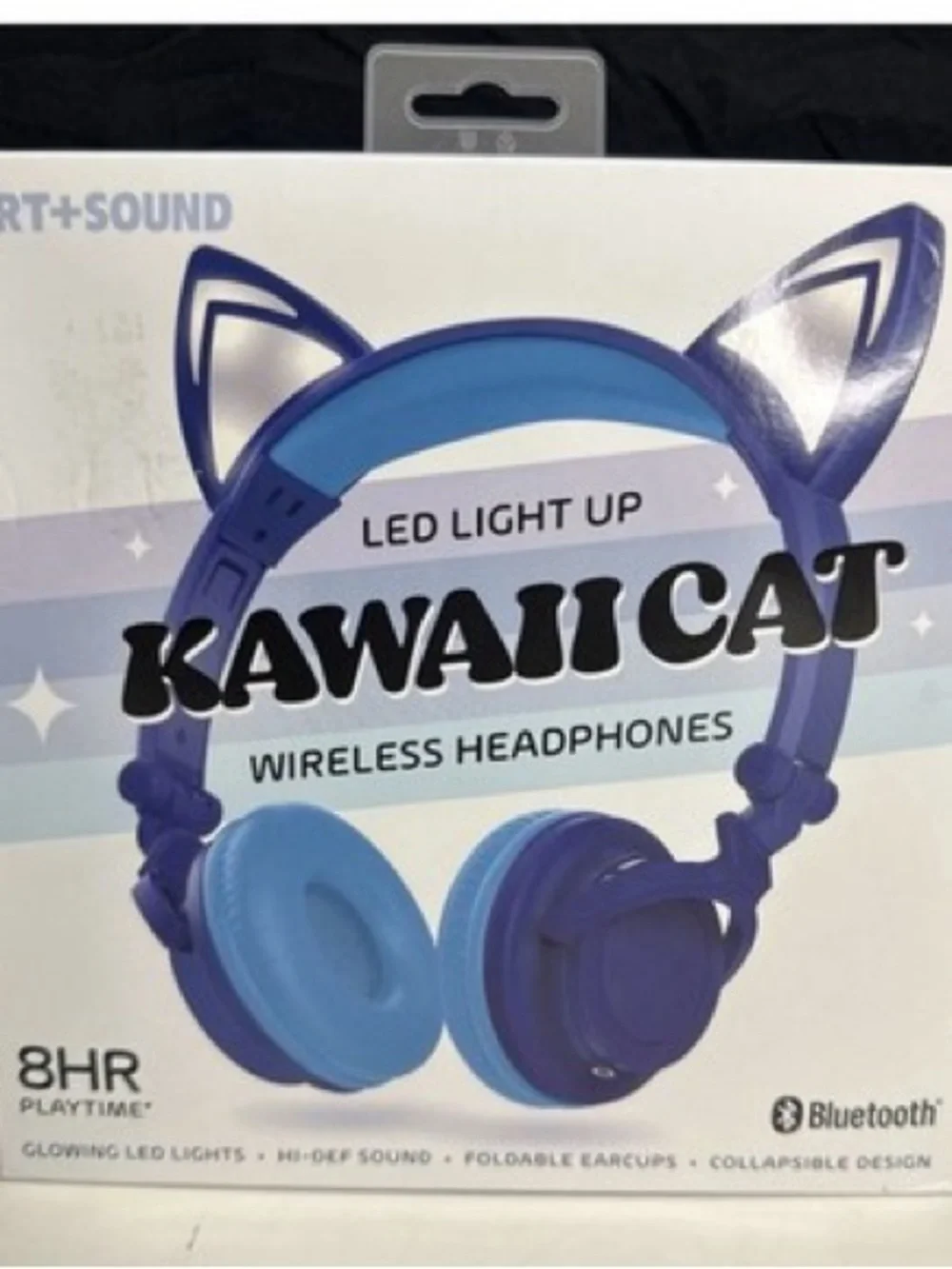 Kawaii Cat LED Light Up Wireless Headphones